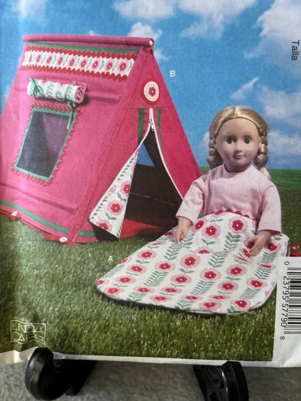 McCalls Crafts M7268 Doll Sleeping Bag Tent Sewing Pattern Uncut 2015